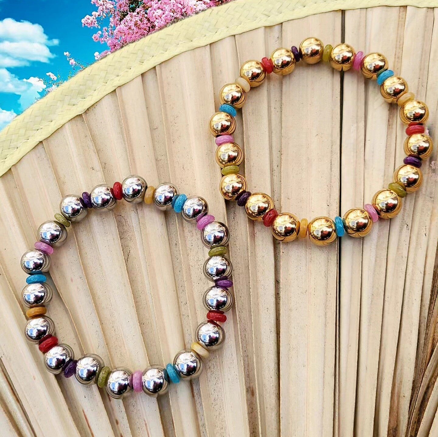 Rvs Rainbow kralenarmband