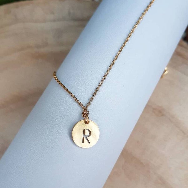 Rvs initiaal ketting 2