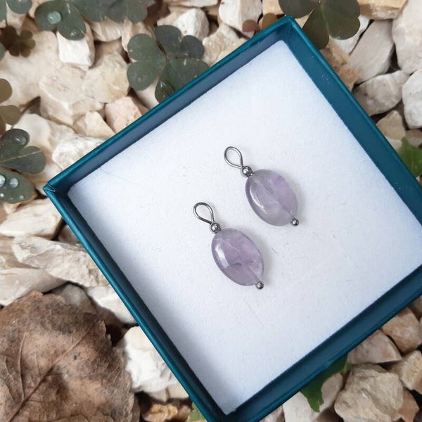 Natuursteen bedels amethist