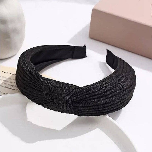 Haarband knoop, zwart