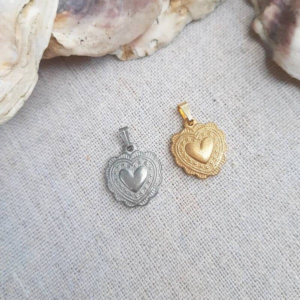 Rvs hanger hart, romantisch