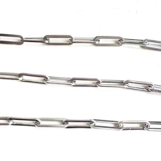 Rvs schakeljasseron zilver