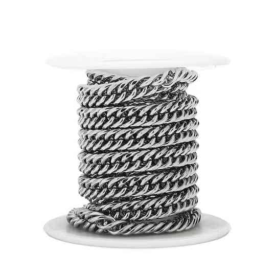 Rvs chunky jasseron Cubaan