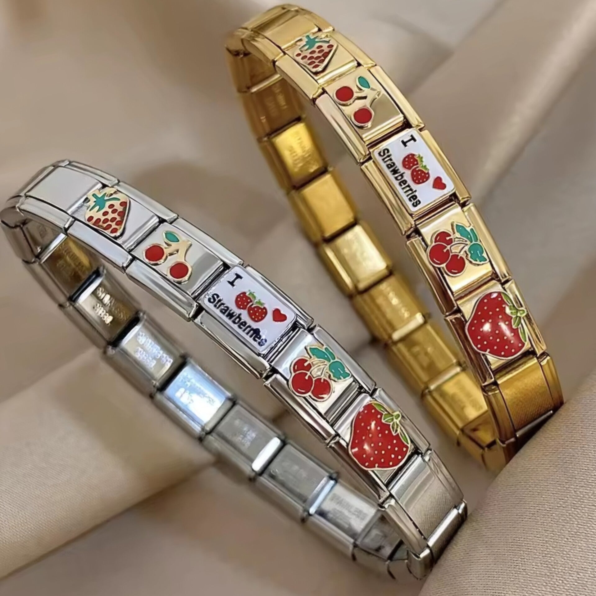 Rvs Fruity armband