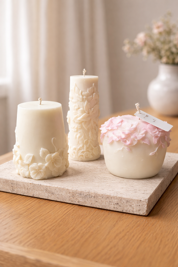 Sojawachs Frühlingsstandkerzen