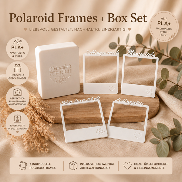 Polaroid Frames + Aufbewahrungsbox Set