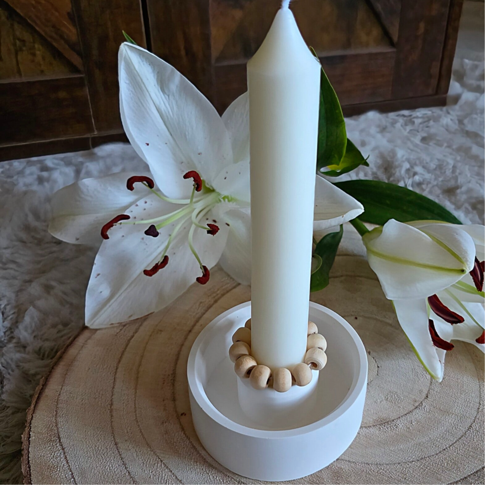 Kerzenhalter mit Sojawachskerze