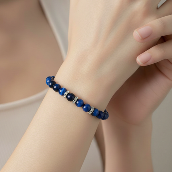 Perlenarmband Blaues Tigerauge