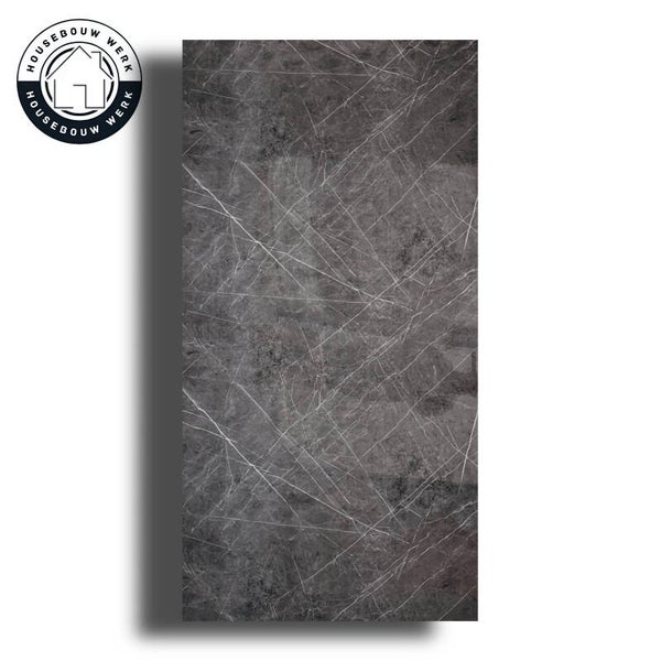PVC Marmerlook Wandpaneel Pietra Nero Glans – SMA (Saudi Marble Alternative)