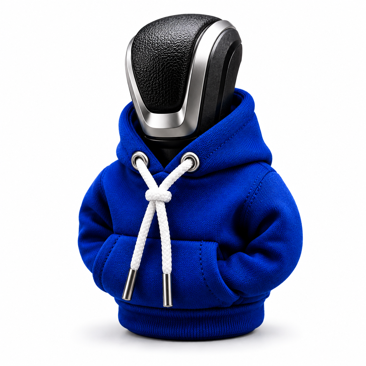Versnellingspook afdekkingHoodie Pook Hoes - Versnellingspook Beschermer - Autopook Cover - Pookknop - Blauw