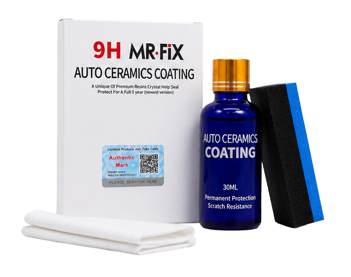 Keramische Auto Coating 9H – 30ML – Professionele Auto Lakbescherming – Hoogglans & Hydrofobe Bescherming – Krasbestendige Keramische Coating voor Auto’s