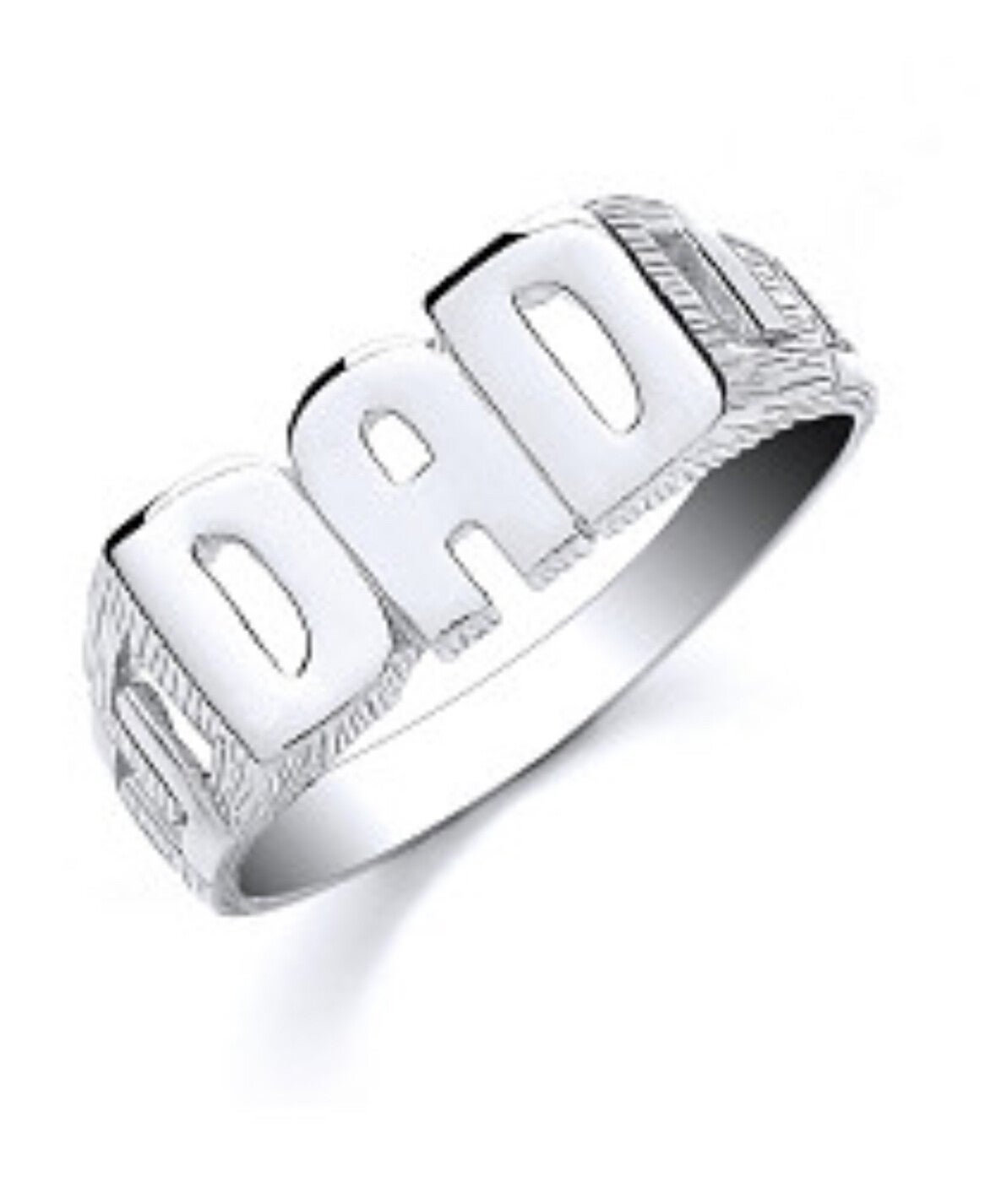 Dad ring silver