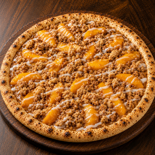 Peach cobbler crumble