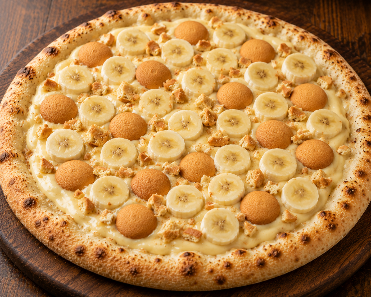 Banana pudding pizza