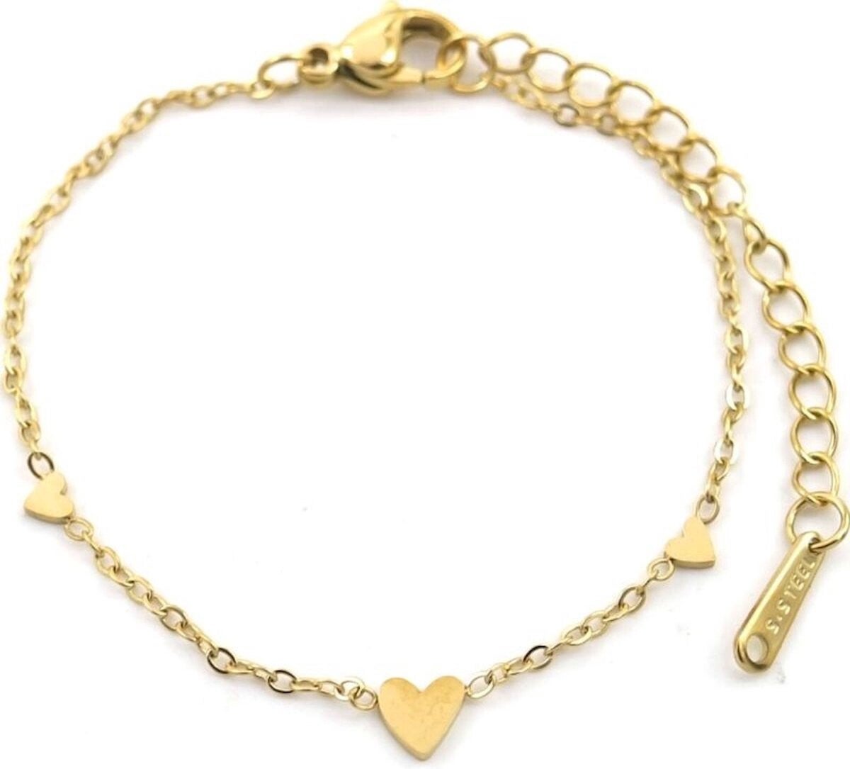 Armbandje met hartjes