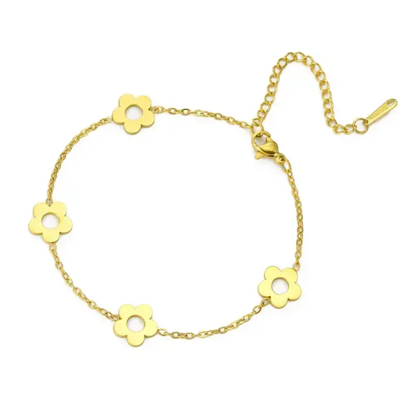 Armbandje met bloemen