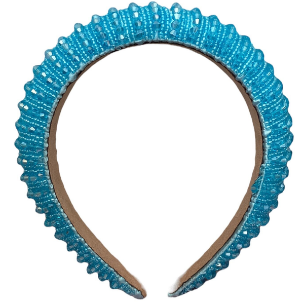 Glitter haarband licht blauw