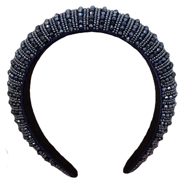 Glitter haarband navy