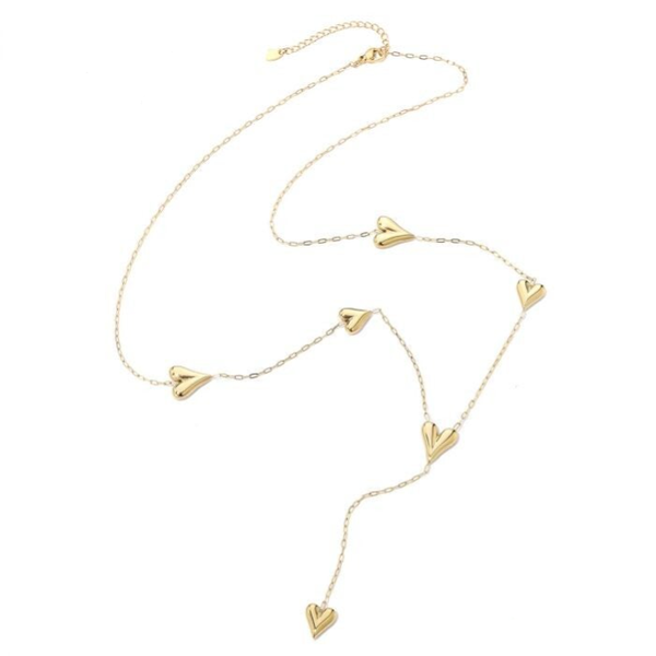 lange ketting met hartjes