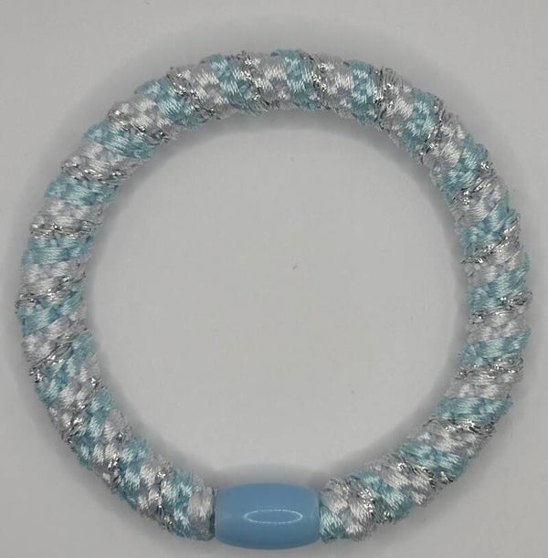 kknekki dupe - zilver glitter / wit / mint