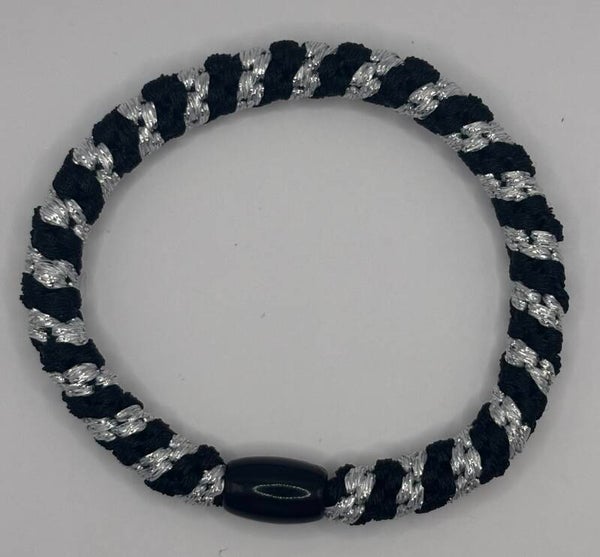 kknekki dupe - zwart / zilver glitter