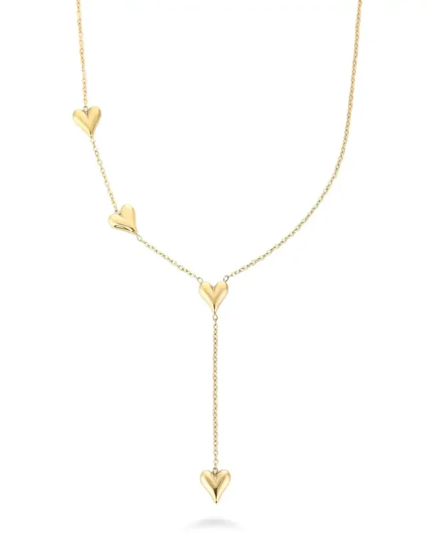 Ketting met 4 hartjes