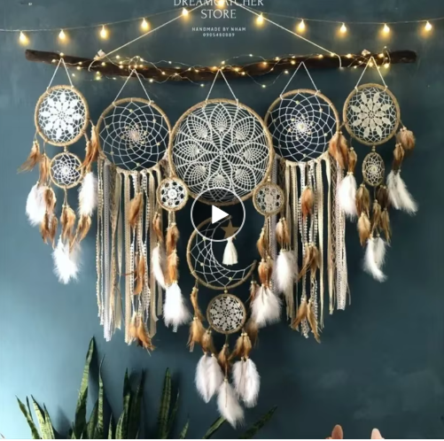 5pcs/set Dream Catchers Boho Home Decor