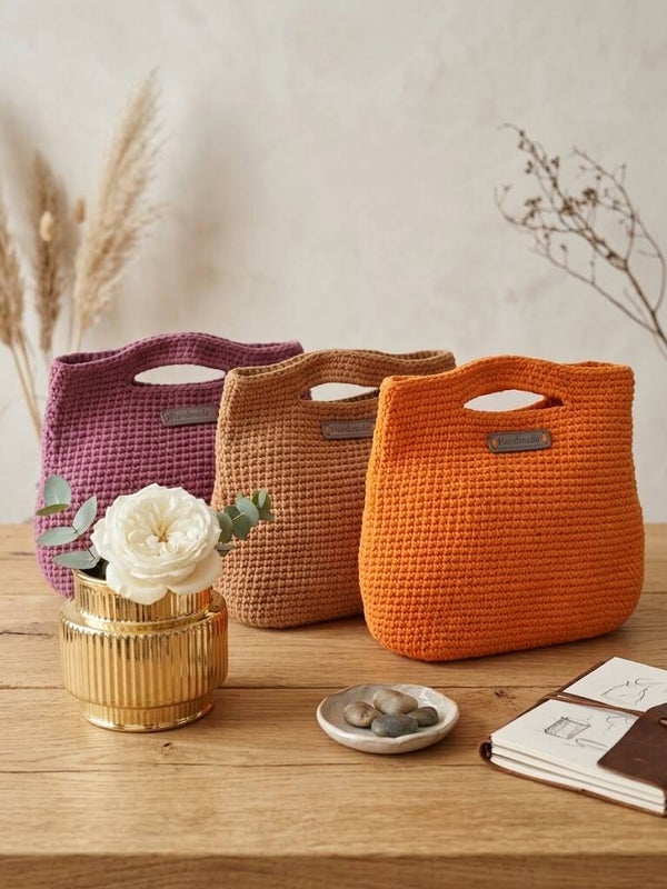 Handgehaakte Chic Shopper