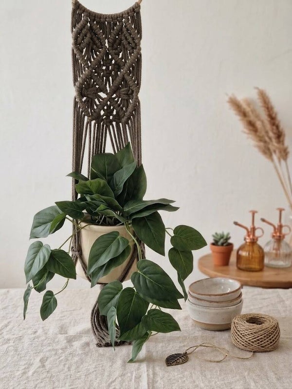 Handgemaakte Macramé Plantenhanger