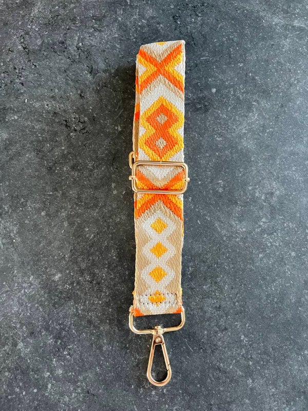 Bag strap / Tassenriem maya beige oranje