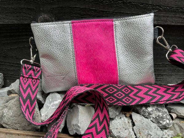 Puglia zilver met fuchsia