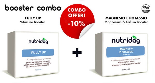 COMBO BOOSTER  - 1x Fully up & 1x Magnesio E potassium suikervrij
