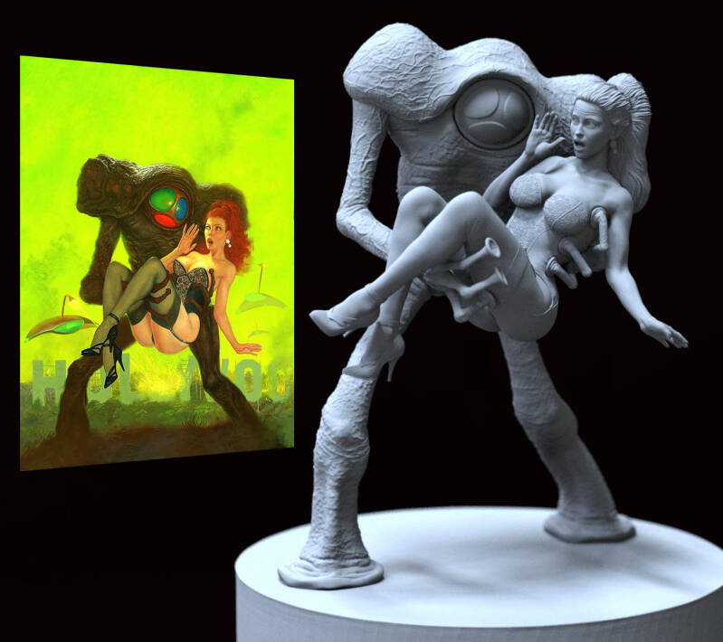 war of the world statue