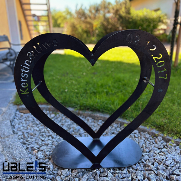 Metall-Herz  (Personalisierung möglich)