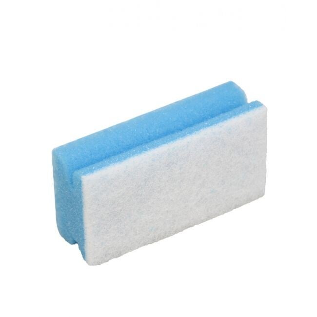 chuurspons 70x130x43mm blauw met witte pad 10st