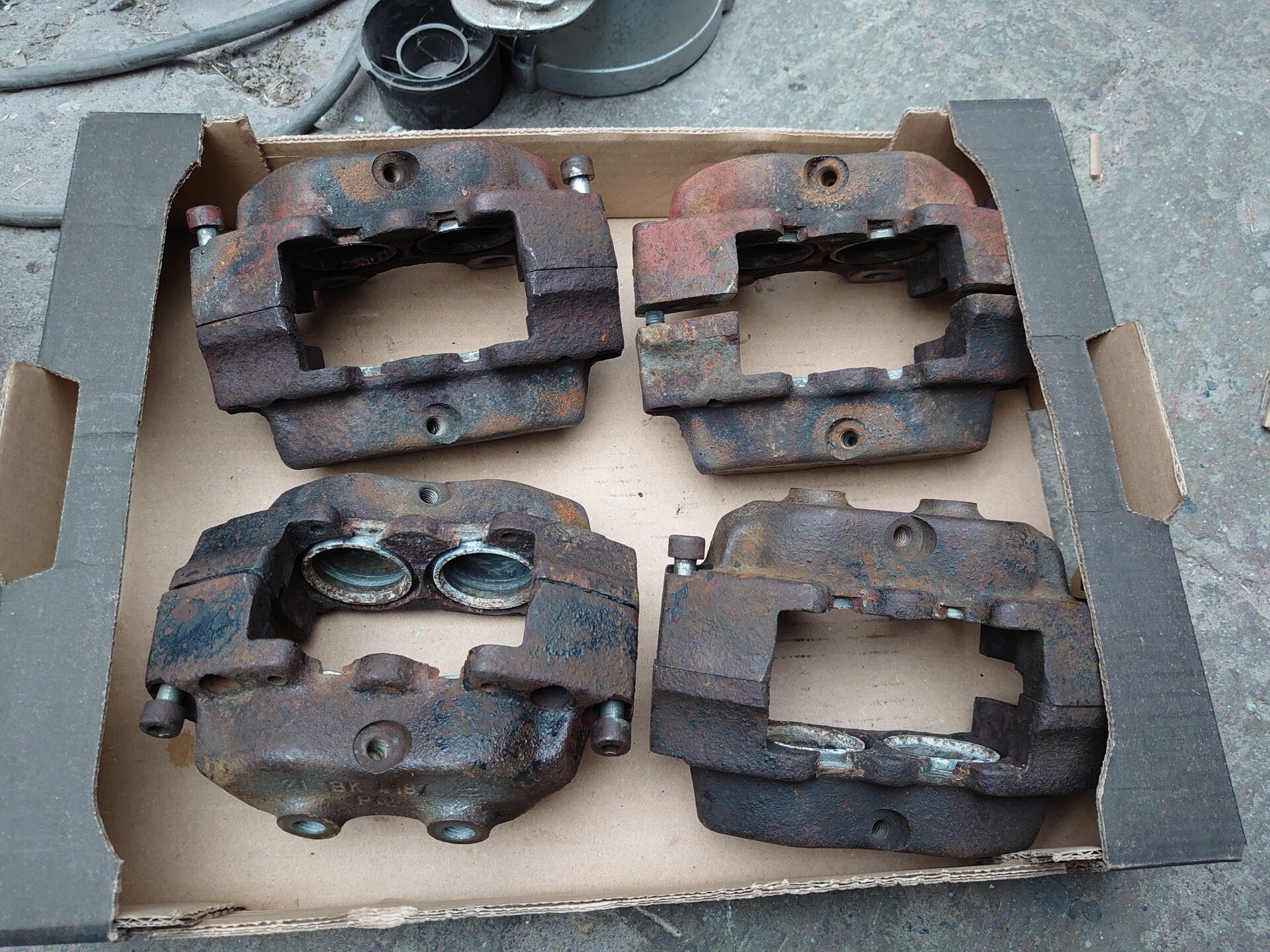 Bremssättel Wartburg rostig