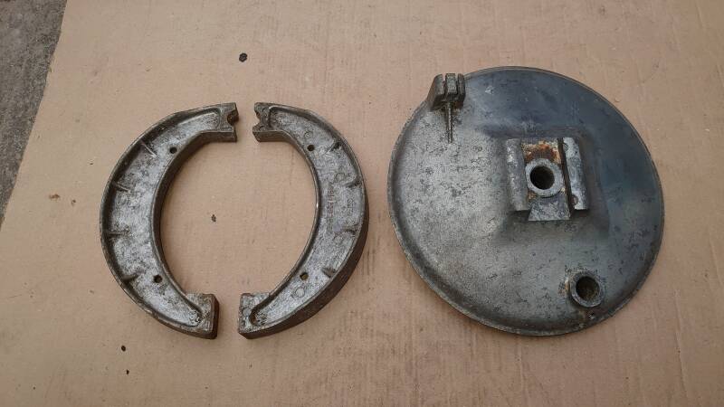 DKW Bremsbacken vorher