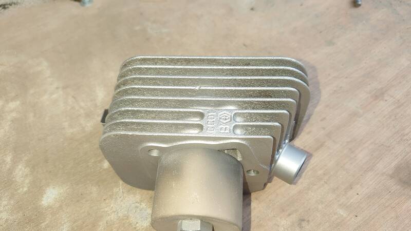 Piaggio Zylinder metallisch blank gestrahlt