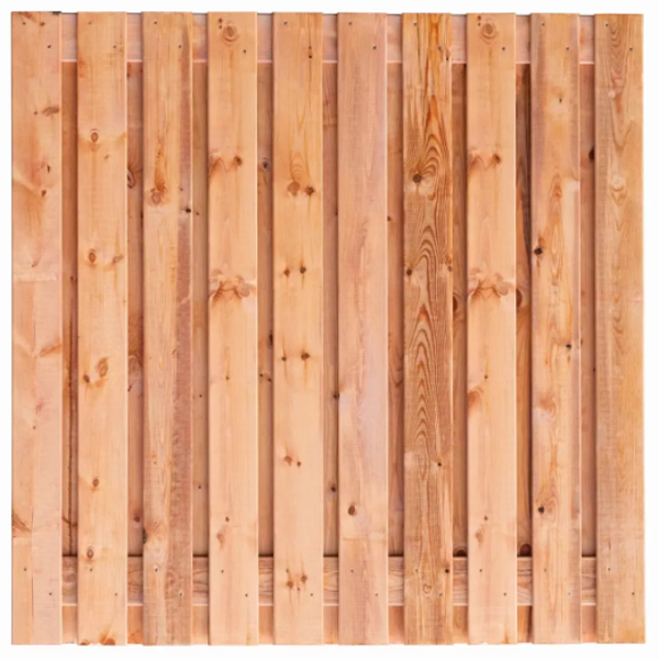 Tuinscherm Breukelen 21-planks (19+2) Red Class Wood 180x180