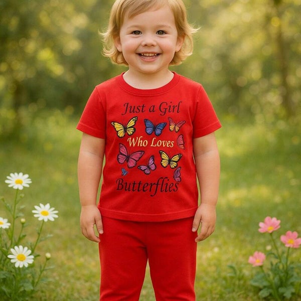 Shirt & Hose Mädchen Freizeitanzug, Hausanzug, Sportanzug, 100% Baumwolle