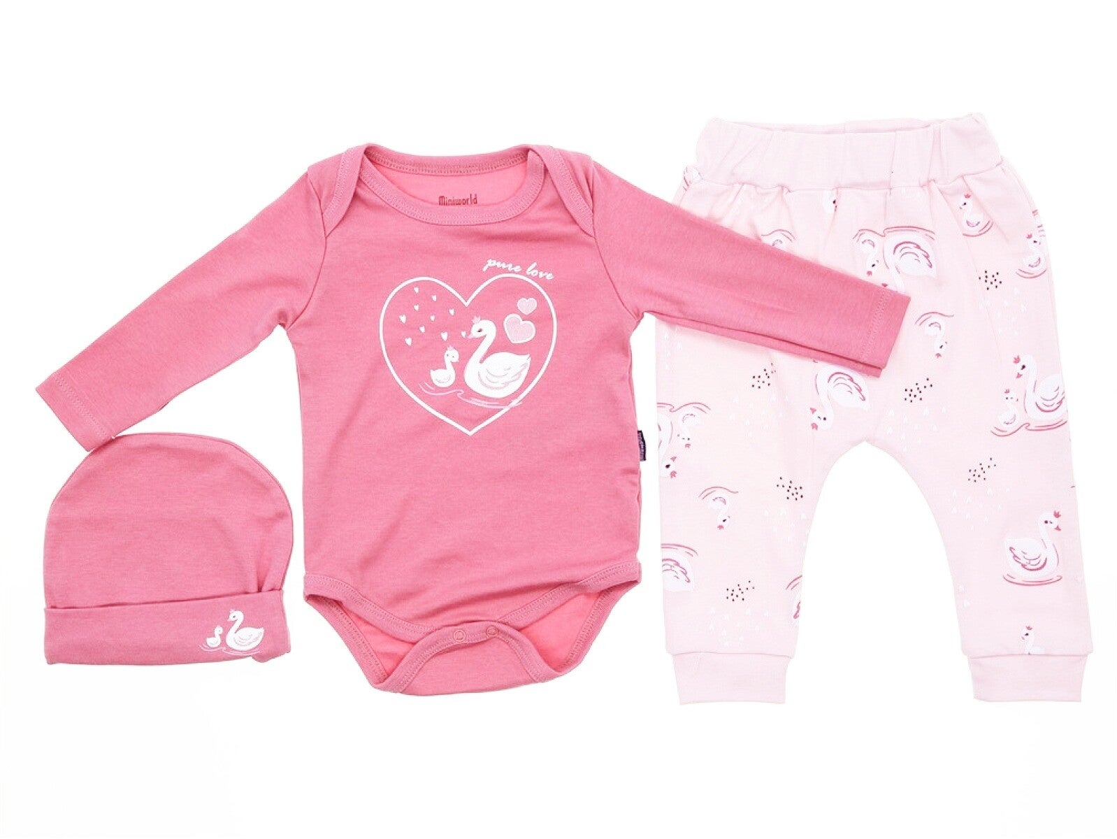 Mädchen Outfit (3teilig) - Nikilori Kids - rosa/orange