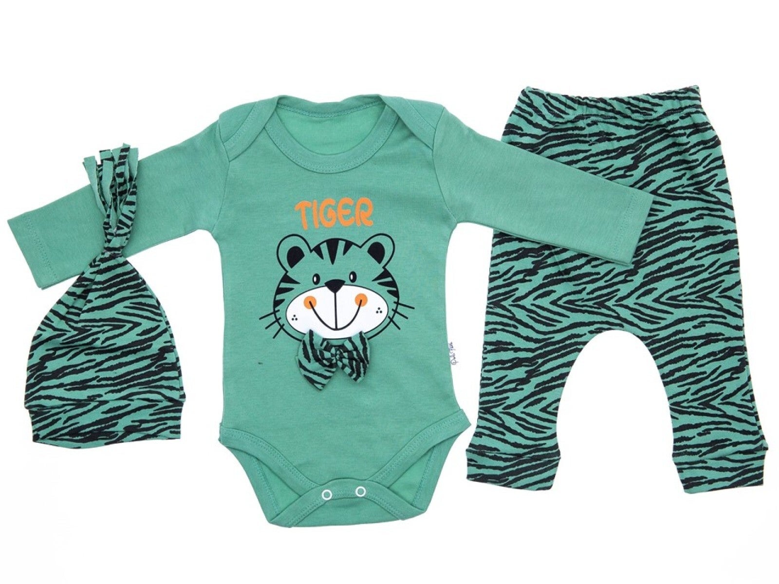 Jungen Outfit (3teilig) - Nikilori Kids - blau/grün