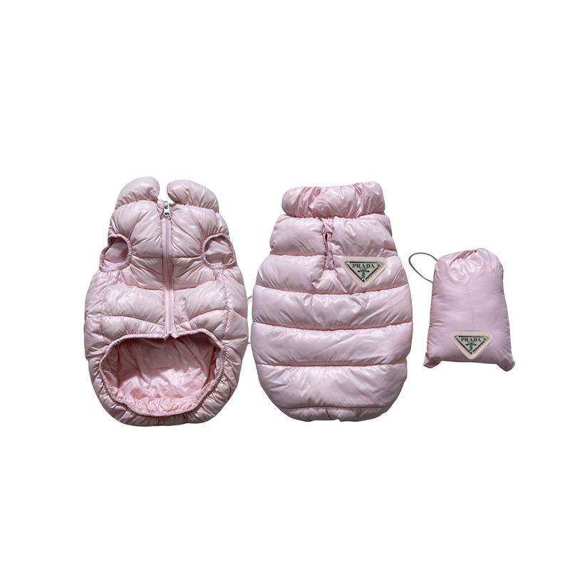 Roze bodywarmer met logo