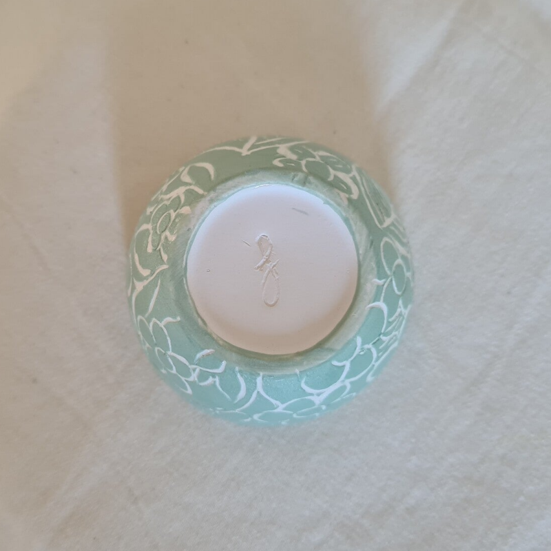 schaaltje porselein bloemen bijzonde krunstig