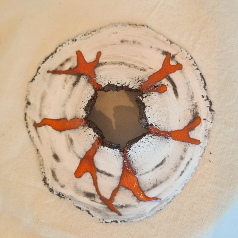 waxinelichtje vulkaan keramiek