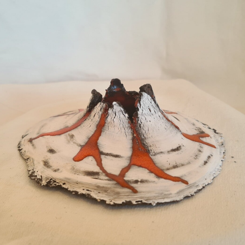 waxinelichtje vulkaan keramiek