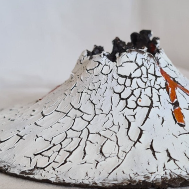 waxinelichtje vulkaan keramiek