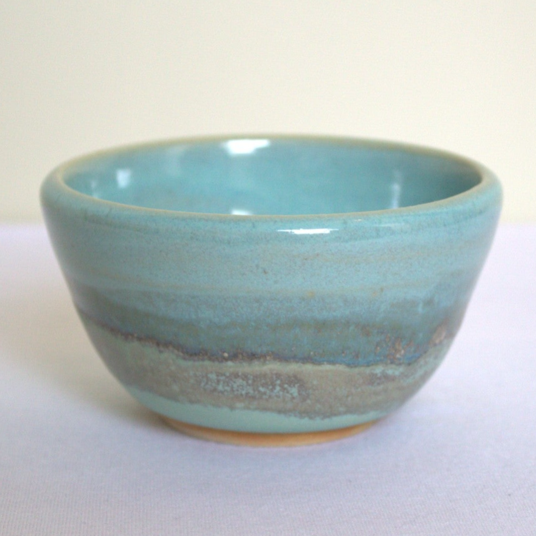 turquoise kommetje keramiek