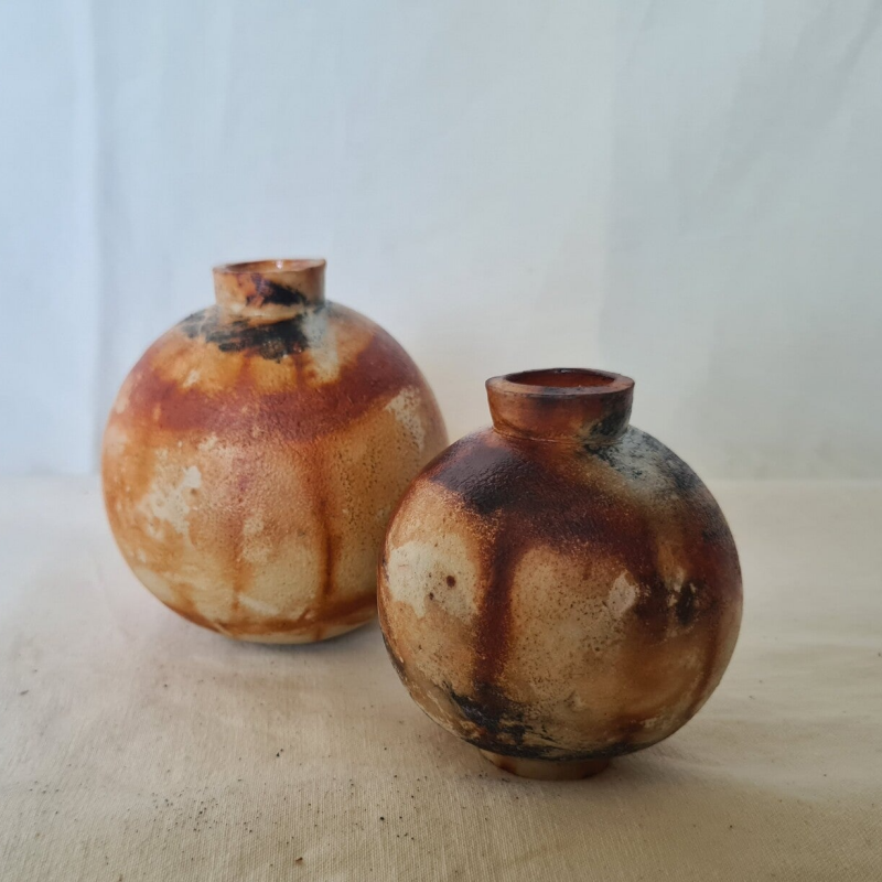 decoratief vaasje keramiek saggar