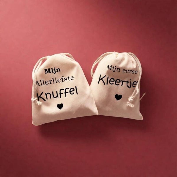 Mijn eerste kleding & Knuffel bewaarzakjes